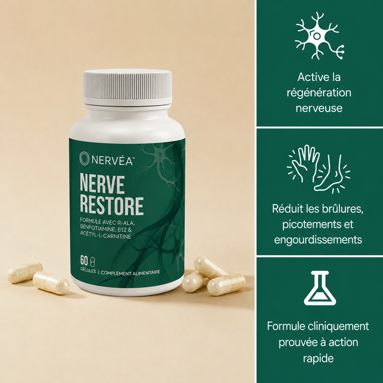 NERVÉA Nerve Restore à l'acide R-alpha-lipoïque