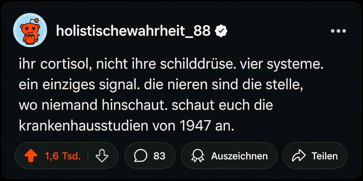 Dann sah ich etwas, das keinen Sinn ergab