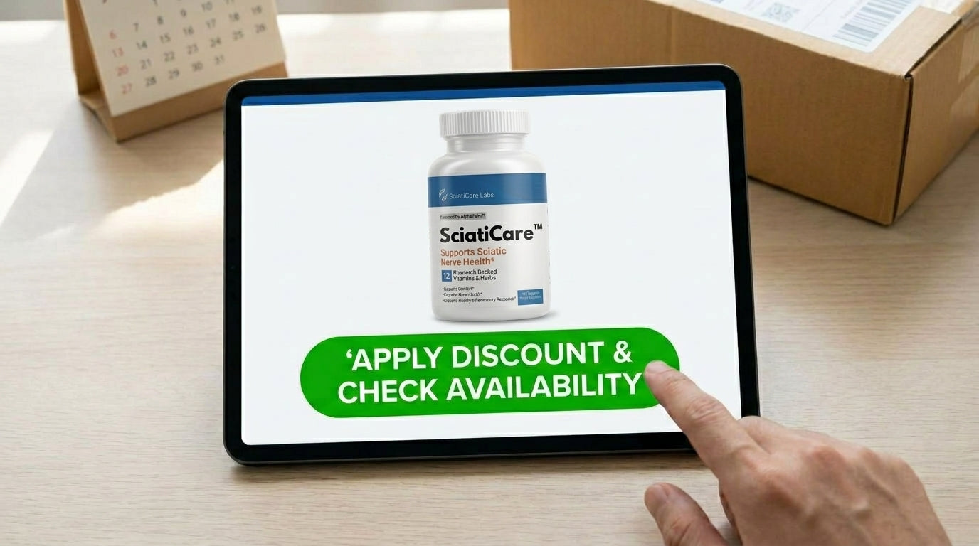 Doigt appuyant sur le bouton appliquer la remise et vérifier la disponibilité sur une tablette